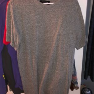 Mens gray scallop fit tee Pacsun